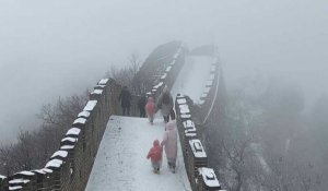 La Grande Muraille de Chine sous la neige