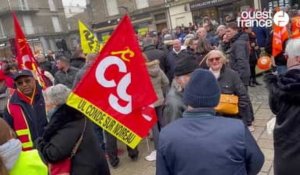 VIDEO. Manifestation du 11 février contre les retraites, à Vire-Normandie