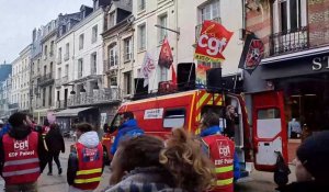 Grève du 16 février : à Dieppe, les manifestants donnent de la voix