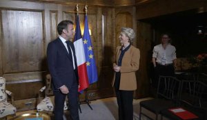 Conférence de Munich sur la sécurité: Emmanuel Macron rencontre Ursula von der Leyen