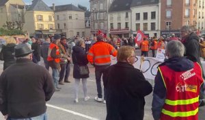 Manifestation du 16 février contre la réforme des retraites à Château-Thierry