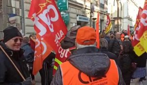 A quelques minutes du départ de la manifestation du 11 février à Romilly-sur-Seine