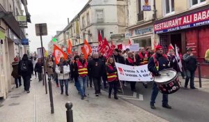 Manifestation du 11 février contre la réforme des retraites à Château-Thierry