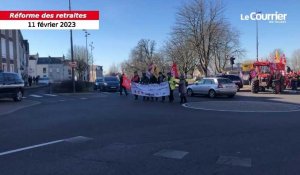 VIDÉO. Manifestation du 11 février : le cortège a Bressuire s’élance contre la réforme des retraites 