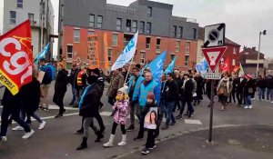 La manifestation contre la réforme des retraites à Béthune a rassemblé des milliers de personnes.