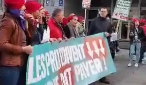 Premier vendredi de la colère PTB à La Louvière