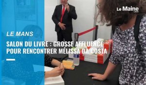 VIDÉO. Salon du livre du Mans : une grosse affluence pour rencontrer Mélissa Da Costa 