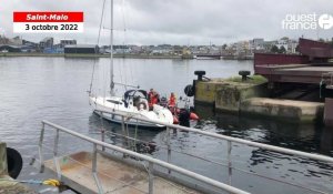  VIDÉO. Route du Rhum 2022 : Les bateaux déménagent des bassins vers la cale sèche à Saint-Malo