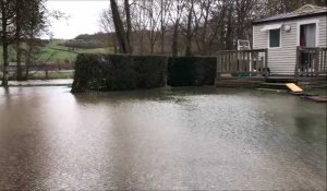 Le camping domanial de Guémy, à Tournehem, (encore) inondé