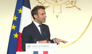 "Ras le bol des numéros verts!", martèle Emmanuel Macron