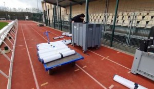 Ménilles : dans les coulisses des préparatifs du match Évreux FC - Bastia