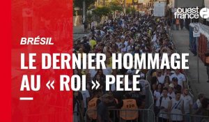 VIDÉO. Brésil : une longue file d'attente pour rendre un dernier hommage au « Roi » Pelé