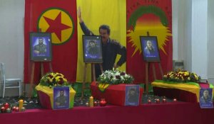 France : début des funérailles de trois Kurdes tués à Paris
