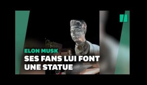 Avec cette statue, les fans d’Elon Musk lui rendent un hommage pour le moins surprenant