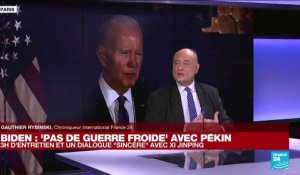 Biden : "pas de guerre froide" avec Pékin, un dialogue sincère avec Xi Jinping.