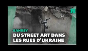Banksy dévoile six nouvelles œuvres en Ukraine