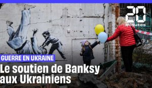Banksy revendique plusieurs œuvres peintes en Ukraine
