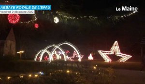 VIDÉO. L'abbaye de l'Épau du Mans revêt ses illuminations de Noël