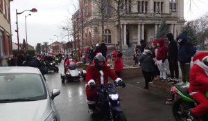 Calonne-Ricouart : la balade des pères Noël a rassemblé plus d'une soixantaine de motards