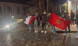 Scènes de joie dans les rues de Boulogne après la victoire du Maroc en quarts de finale