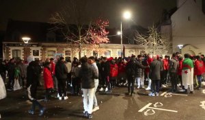 Joie des fans du Maroc à Valenciennes après la victoire face au Portugal 