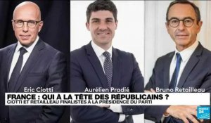 Eric Ciotti et Bruno Retailleau finalistes à la présidence du parti Les Républicains