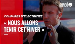 VIDÉO. Coupures d’électricité : Emmanuel Macron fustige « les scénarios de la peur »