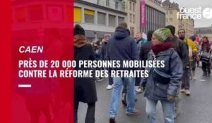 VIDEO. Réforme des retraites. À Caen, environ 20 000 personnes se sont mobilisées pour marquer leur opposition au projet