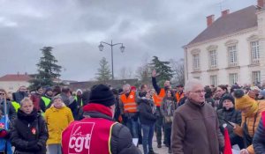 Manifestation contre la réforme des retraites à Vitry-le-François le jeudi 19 janvier 2023