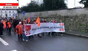 VIDÉO. Plus de 2 000 manifestants mobilisés à Redon contre la réforme des retraites
