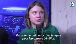 Greta Thunberg: on écoute à Davos "les gens qui alimentent le plus la destruction de la planète"