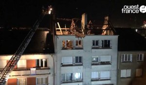 VIDÉO. Le toit d’un immeuble soufflé par une impressionnante explosion à Saint-Nazaire