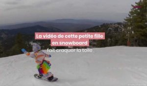 La vidéo de cette petite fille en snowboard a fait craquer la toile