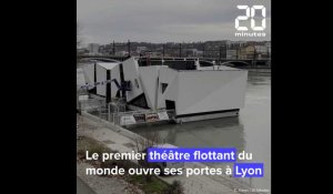 A Lyon, le premier théâtre flottant du monde ouvre ses portes