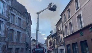 Givet : violent incendie rue des Récollets