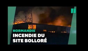 Près de Rouen, un incendie touche le site Bolloré Logistics de Grand-Couronne