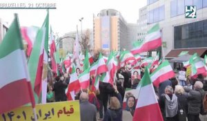 Manifestation contre le régime iranien à Bruxelles