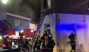Un feu se déclare rue Mulot à Saint-Quentin; Un feu se déclare rue Mulot à Saint-Quentin