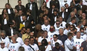 Marseille: rassemblement contre la réforme de la PJ devant le palais de justice