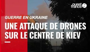 VIDÉO. Guerre en Ukraine : une attaque de drones sur le centre de Kiev