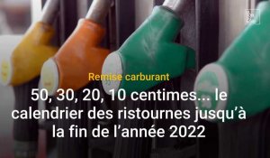 Remise carburant : 50, 30, 20, 10 centimes... le calendrier des ristournes jusqu’à la fin de l’année 2022