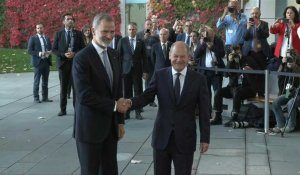 Berlin: le chancelier Olaf Scholz accueille le roi d'Espagne Felipe VI