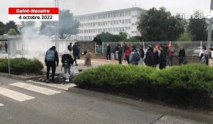 VIDÉO. Situation tendue devant la cité scolaire de Saint-Nazaire