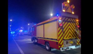 Maubeuge : accident rue de Douzies, une voiture sur le flanc