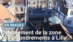Lille : On a commencé à déblayer la zone des effondrements rue Pierre-Mauroy