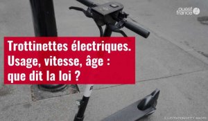 VIDÉO. Trottinettes électriques : usage, vitesse, âge : que dit la loi ?