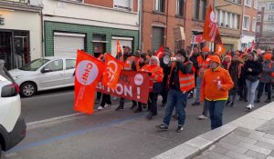 Manif du 7 février à Douai : ambiance dans les rues du centre-ville