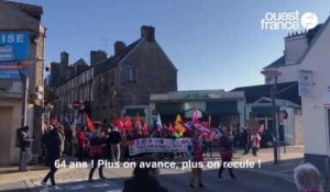 VIDÉO. Retraites : À Avranches, 1 500 manifestants ont défilé dans les rues