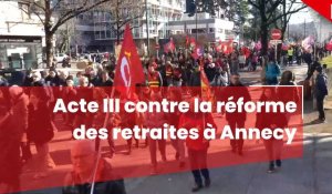 Annecy : plusieurs milliers de manifestants contre la réforme des retraites