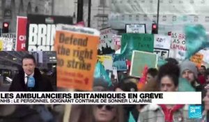 Les ambulanciers britanniques en grève, le personnel soignant continue de sonner l'alarme